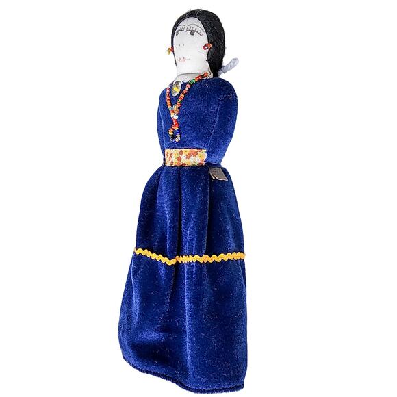 Vintage Native American Handmade Cloth Dolls Folk Art Beaded Primitive Navajo - Picture 2 of 14